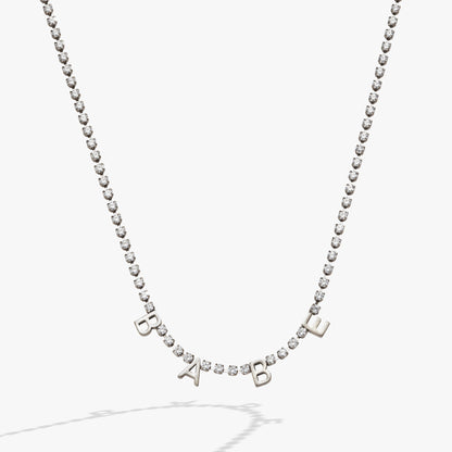 “Babe” Crystal Tennis Necklace