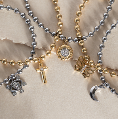 Cross Ball Chain Bracelet