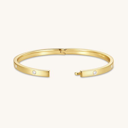 Gold Filled Diamond Bangle