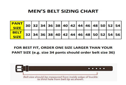 Eclipse Black Leather Belt