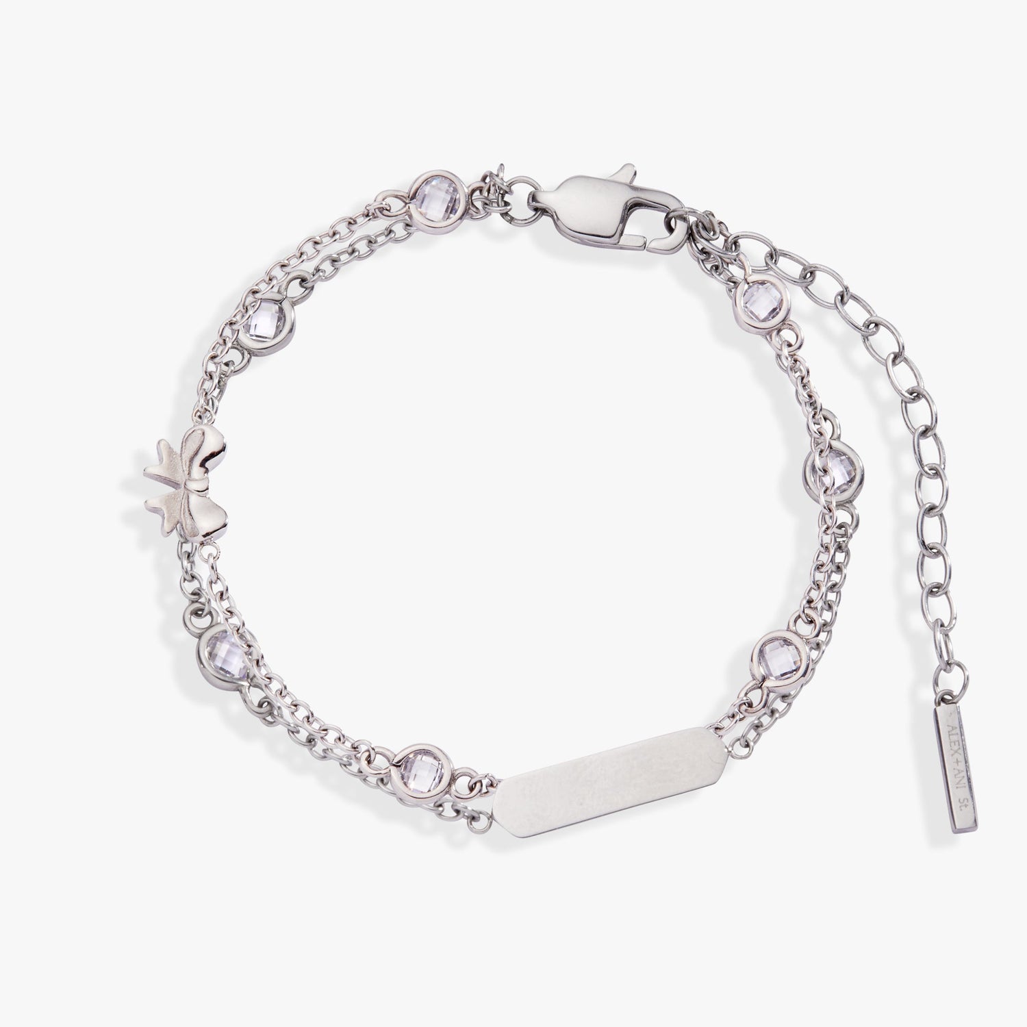 Bow Chain Double Strand Bracelet