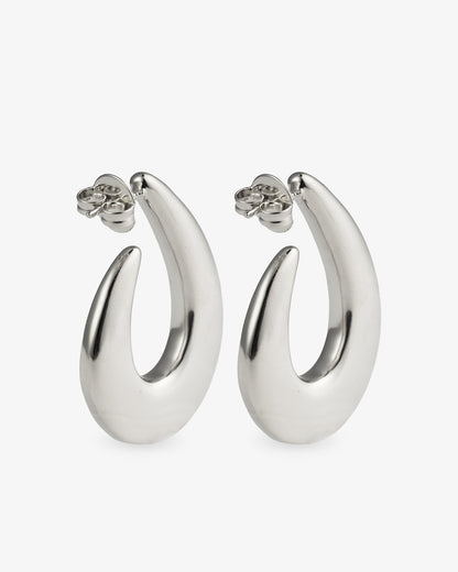 Clara Chunky Teardrop Gold Hoop Earrings