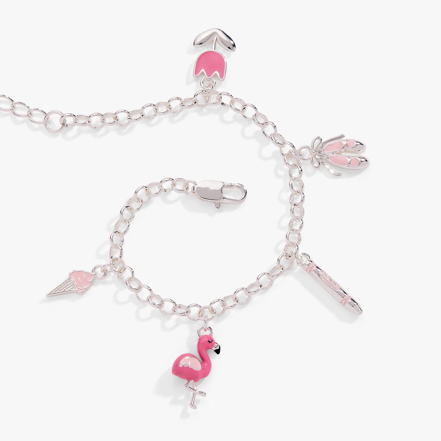 Crayola Fan Favorites Tickle Me Pink Charm Bracelet