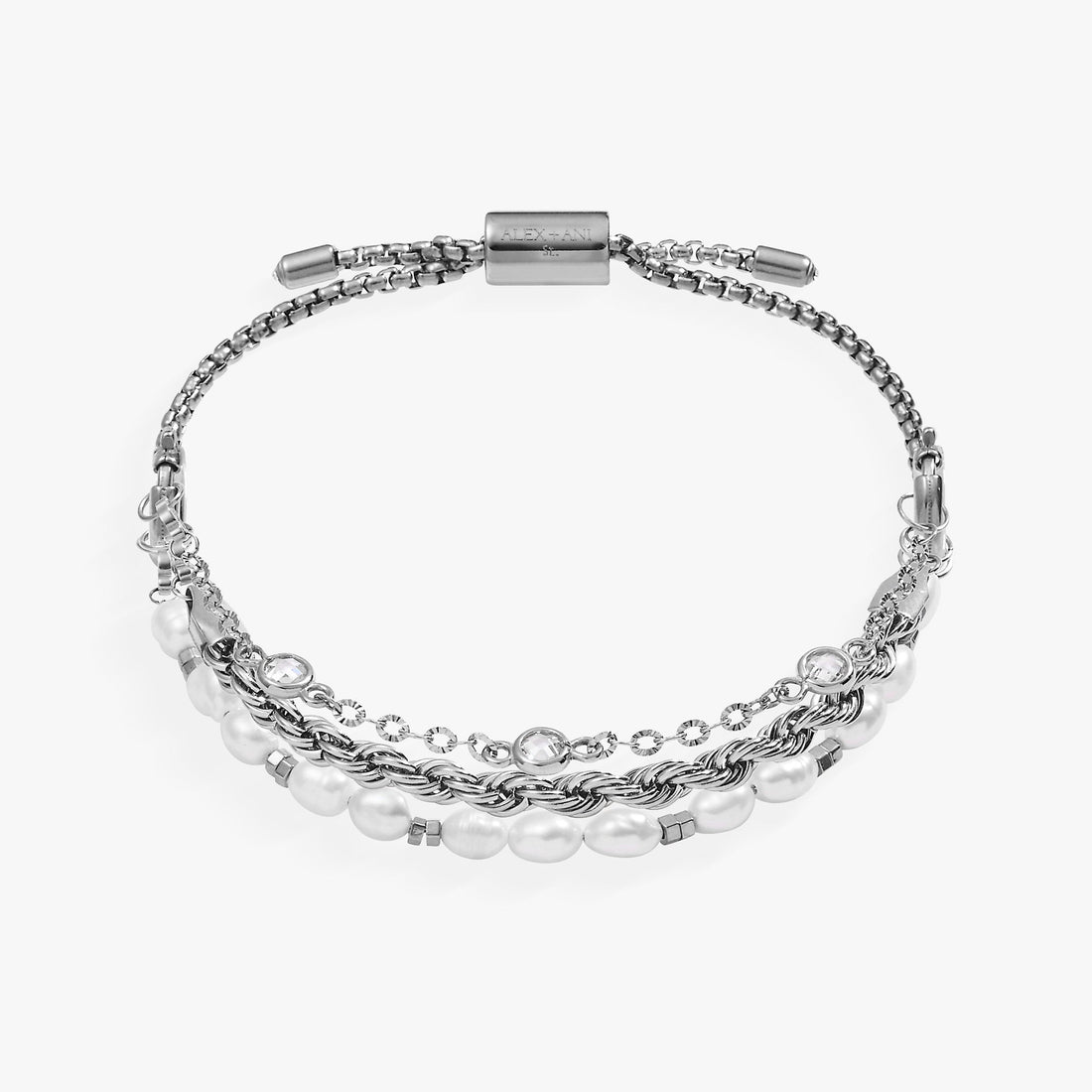 Crystal + Pearl Stranded™ Bracelet Set