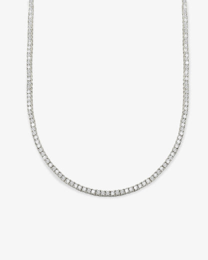 Cynthia 2MM Gold Round-Cut Tennis Choker Necklace