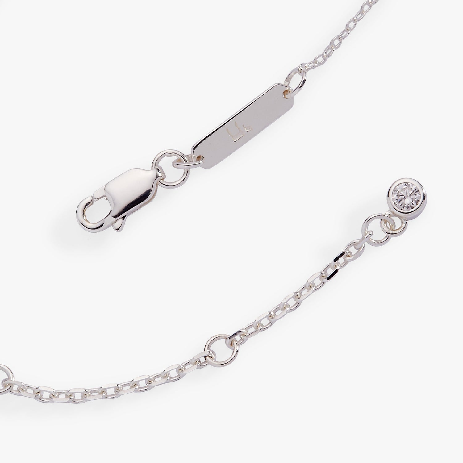 Star of David Delicate Pave Beaded Chain Bracelet