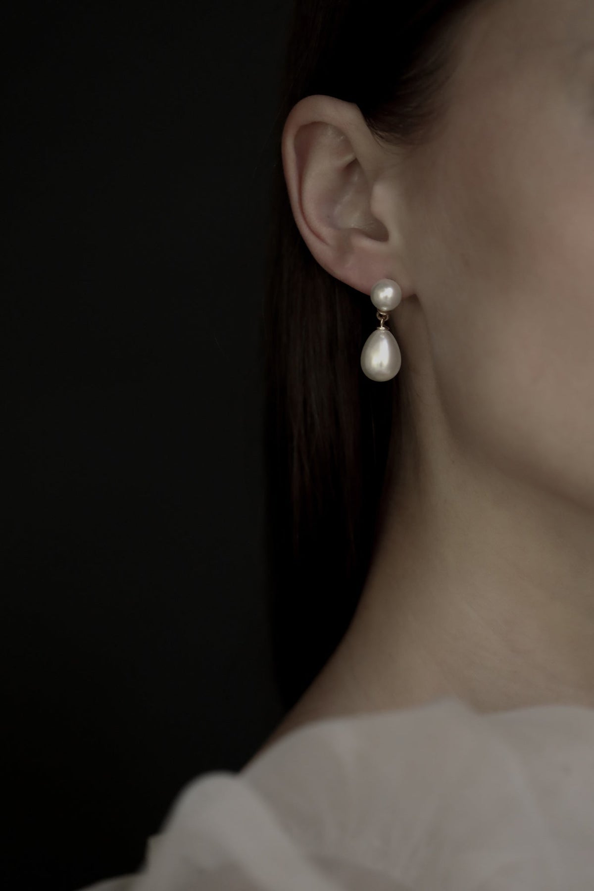 Pearl Double Drop Earrings