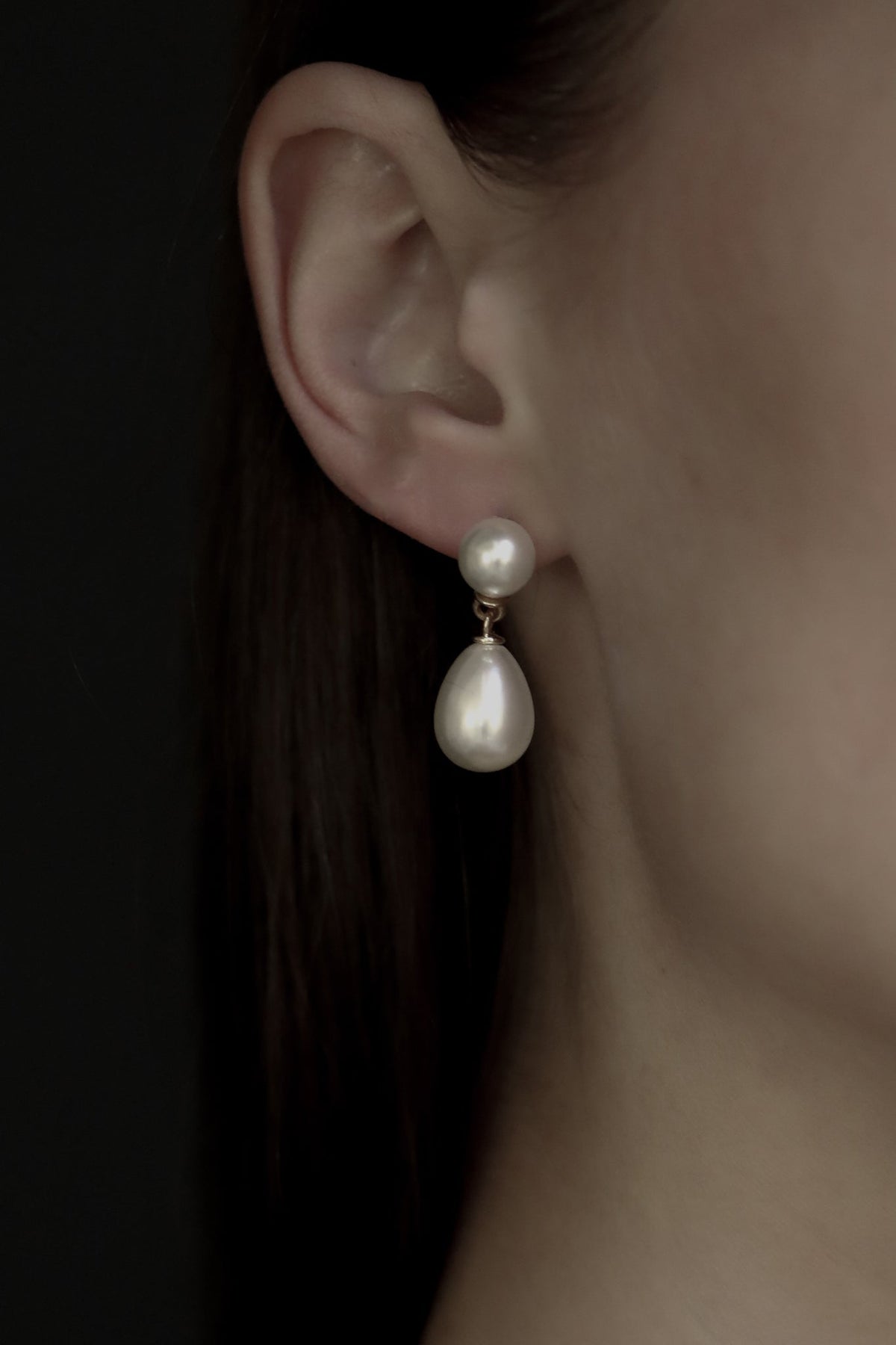 Pearl Double Drop Earrings