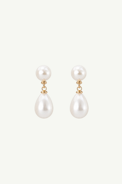 Pearl Double Drop Earrings