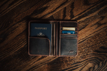 Buffalo Leather Passport Wallet