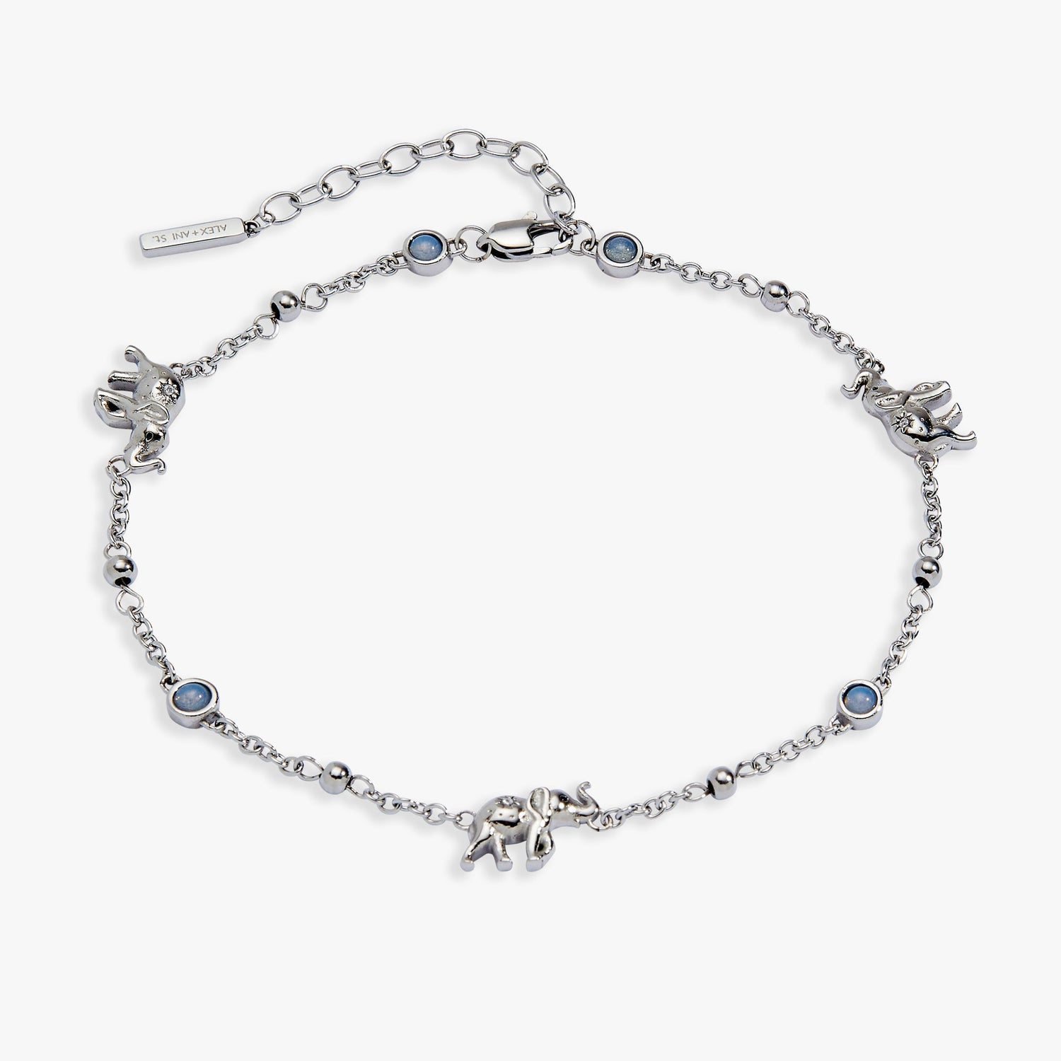 Elephant Inline Charm Anklet