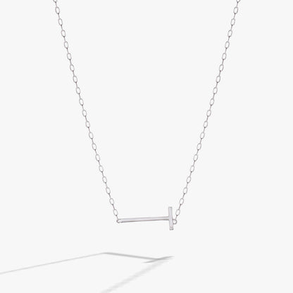 Initial T Precious Elongated Necklace