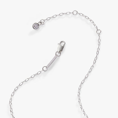 Initial E Precious Elongated Necklace