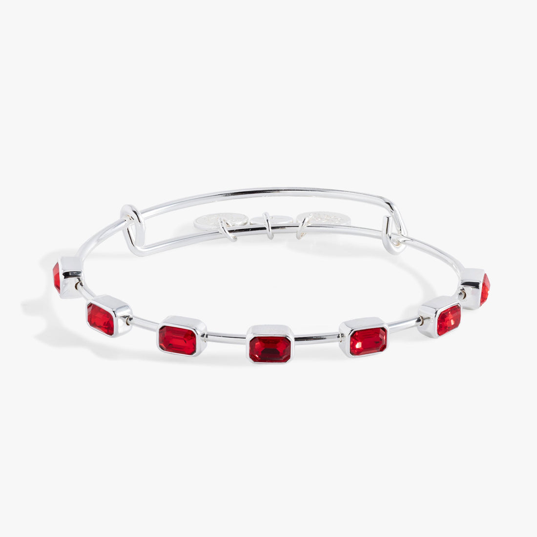 July Birthstone Emerald Cut Bangle