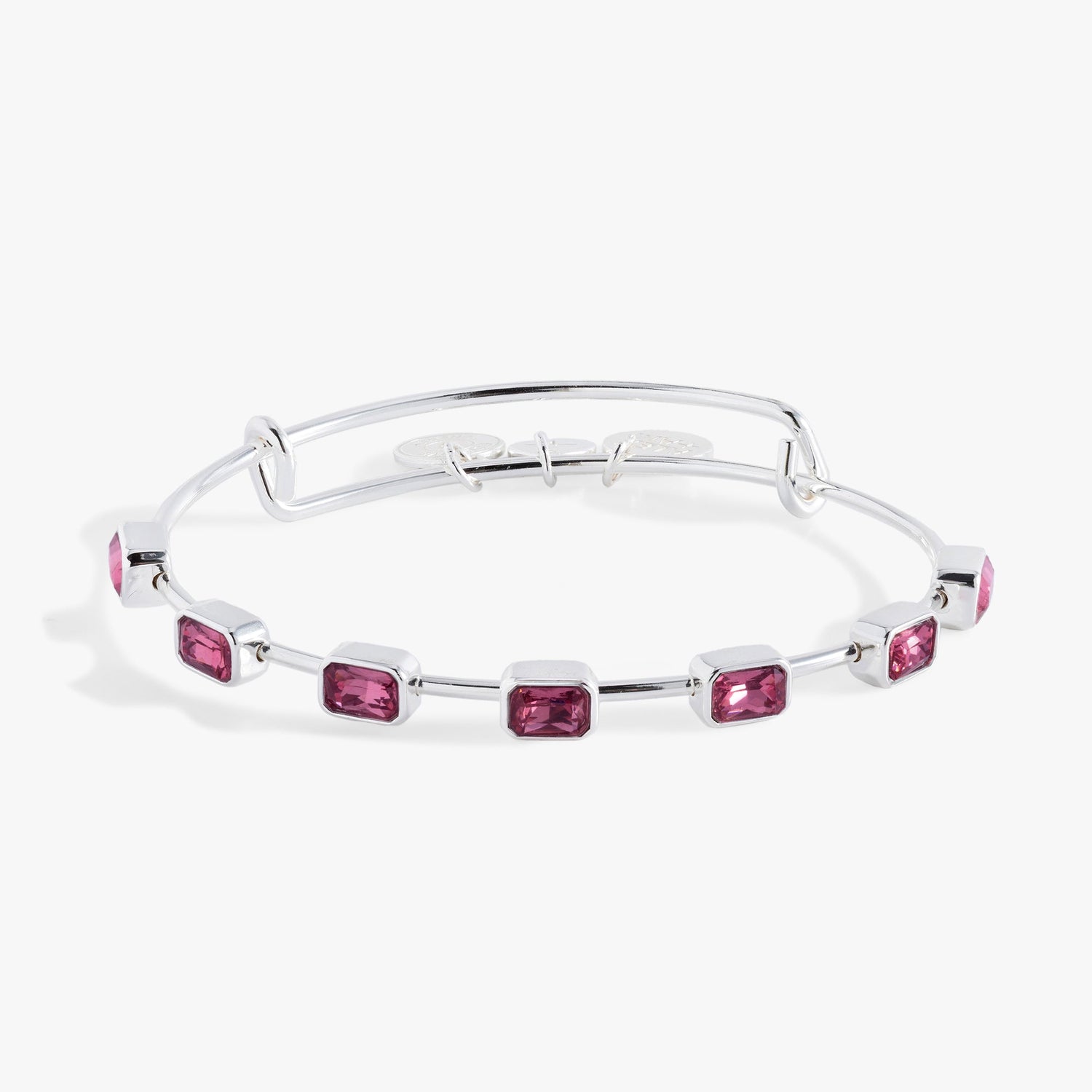 October Birthstone Emerald Cut Bangle