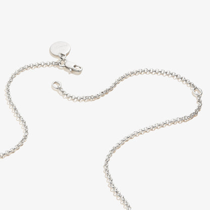 Small Circle Charm Necklace, 19&