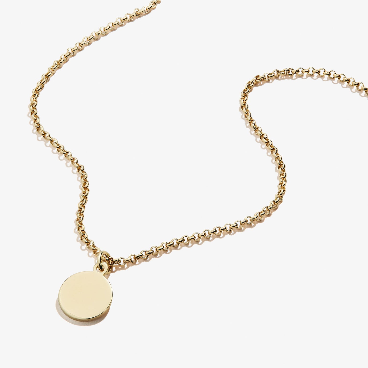 Small Circle Charm Necklace, 19&