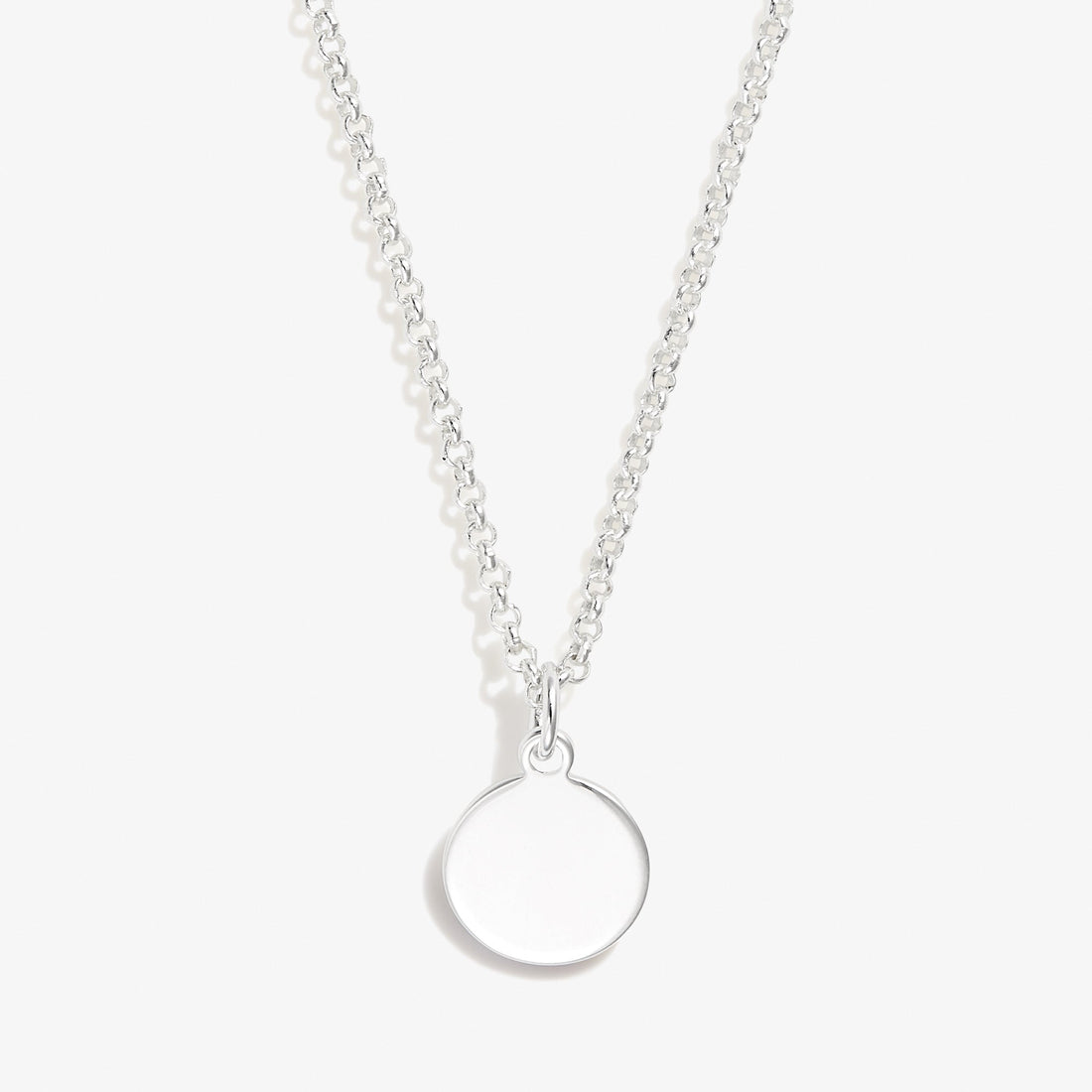 Small Circle Charm Necklace, 19&