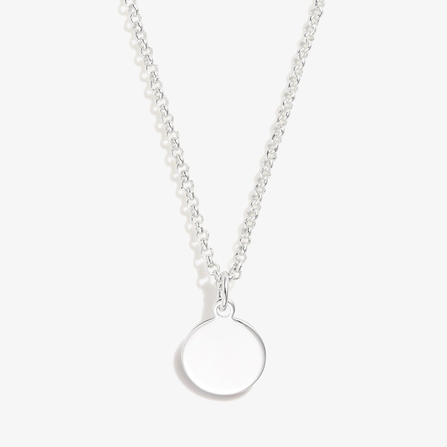 Small Circle Charm Necklace, 19&