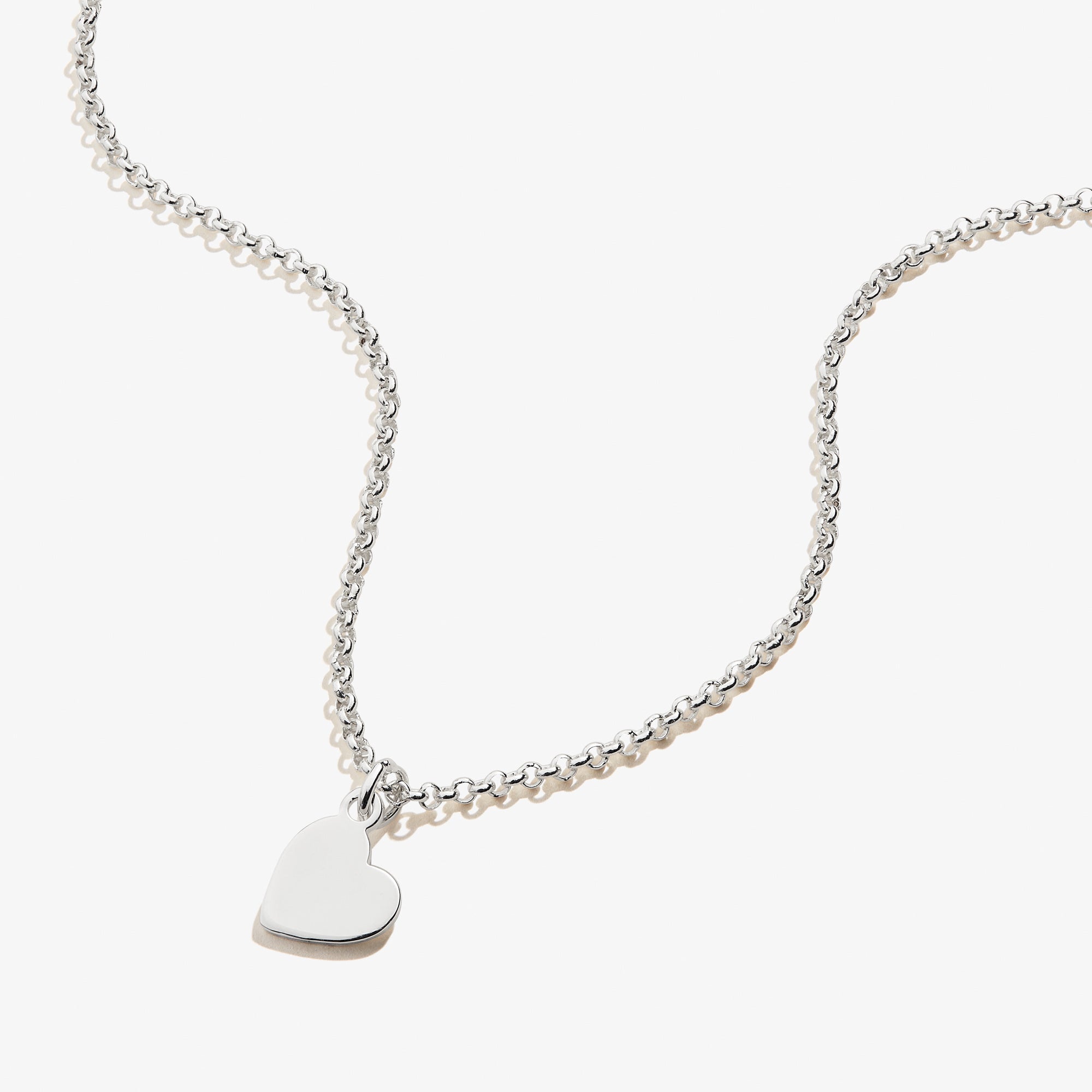 Small Heart Charm Necklace, 19&
