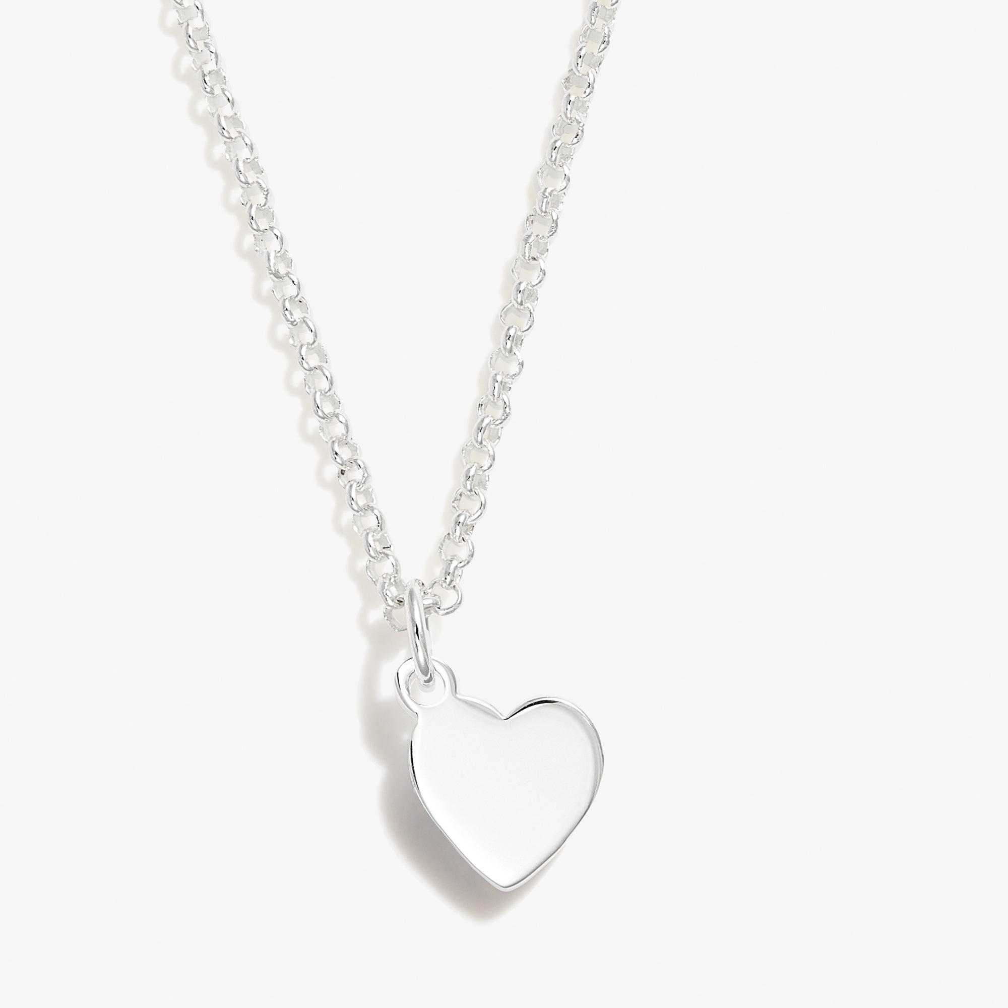 Small Heart Charm Necklace, 19&