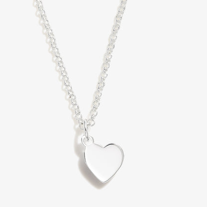 Small Heart Charm Necklace, 19&