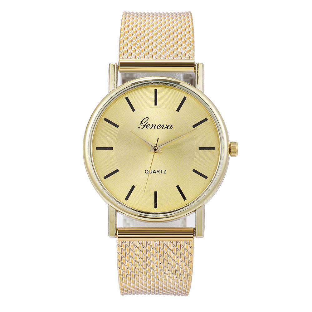 Mesh Quartz Couple Neva Watch Female