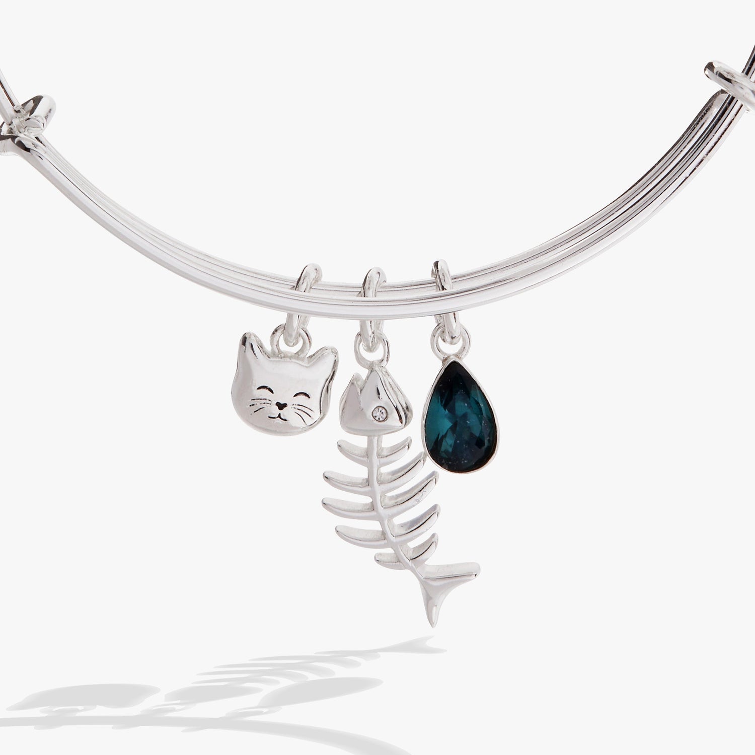 Fish Bone Cat Bangle