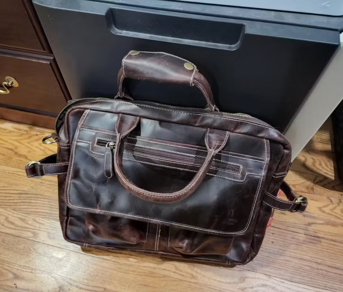 Buffalo Leather Pilot Bag