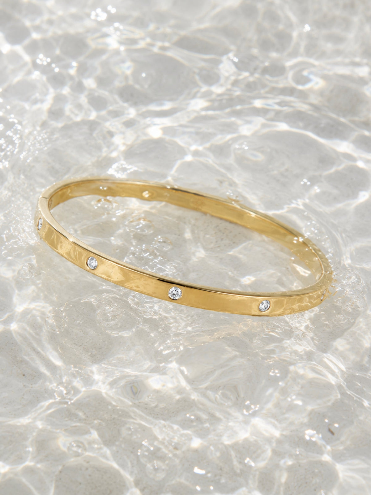 Gold Filled Diamond Bangle