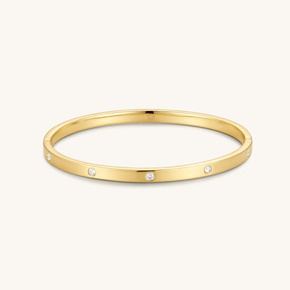 Gold Filled Diamond Bangle
