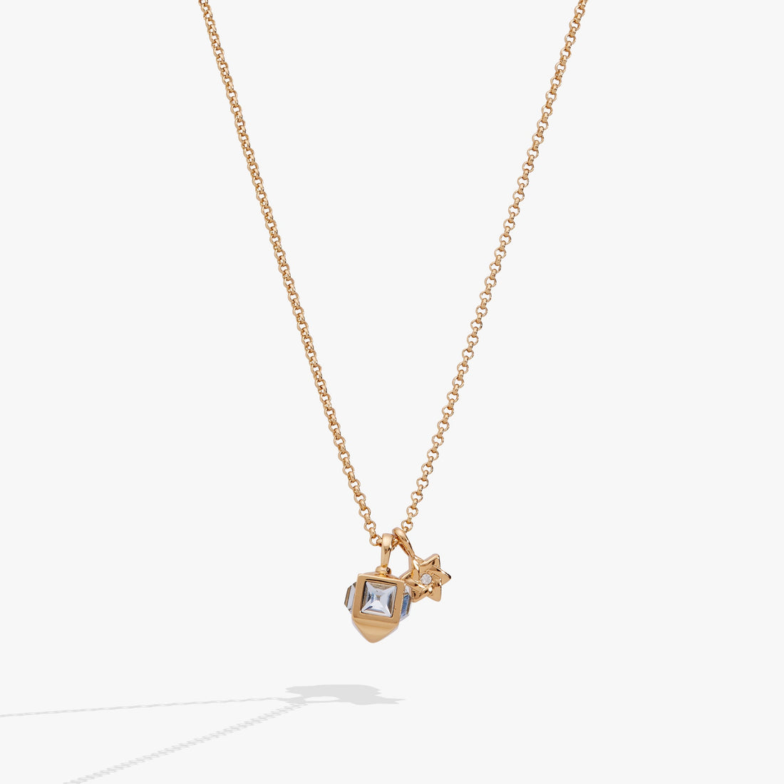 Hanukkah Star of David and Dreidel Pendant Necklace