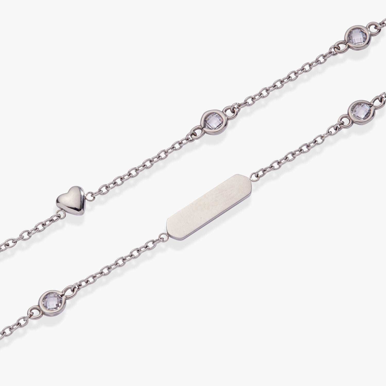 Heart Chain Double Strand Bracelet