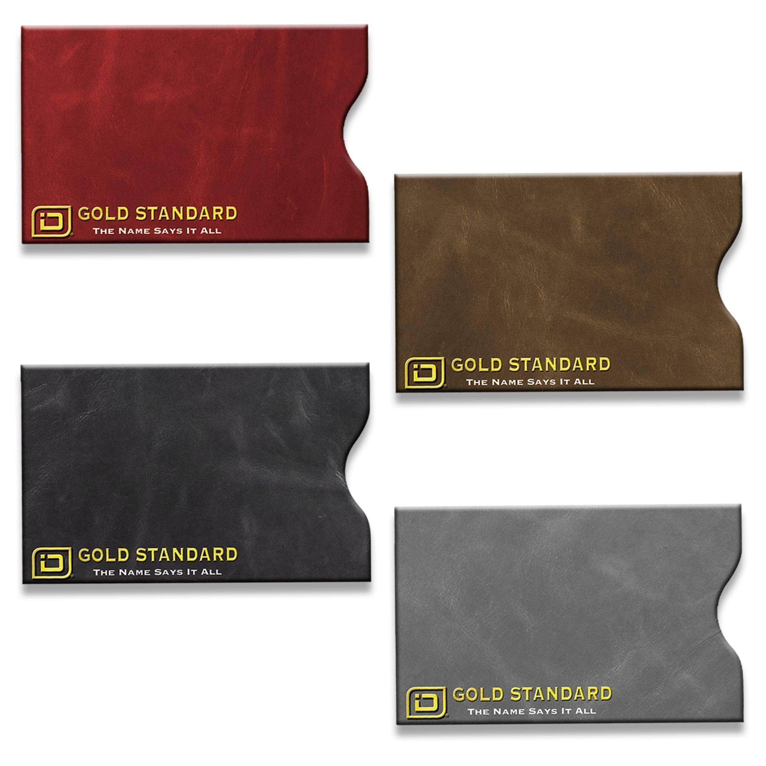 RFID Blocking Credit Card and Passport Sleeves - Leather Look 20 Pack