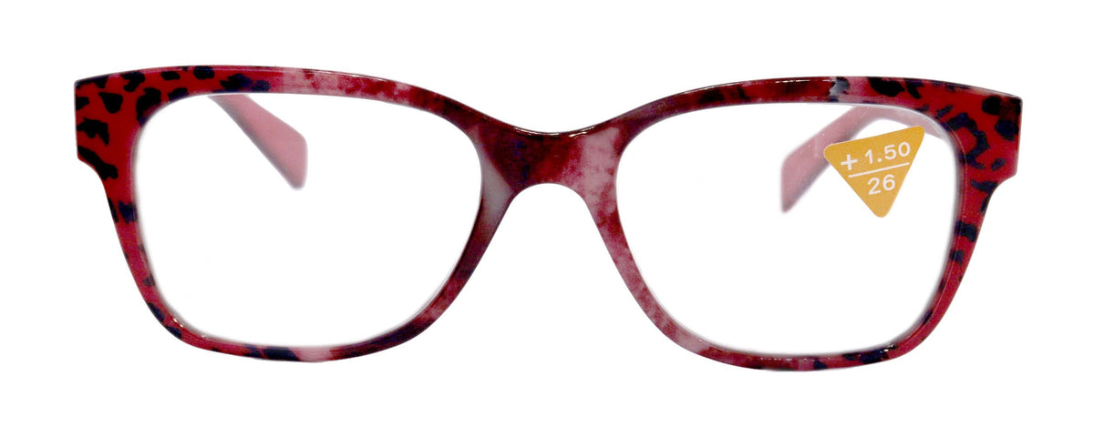 The Bohemian, (Premium) Reading Glasses High End Reading Glass +1.25 to +4 magnifying glasses, Square. optical Frames