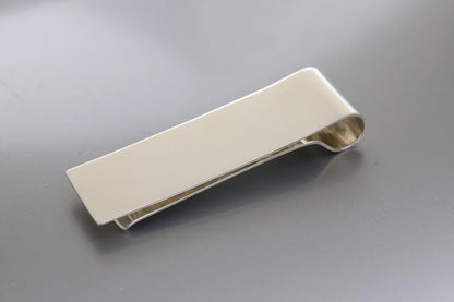 Personalized Sterling Silver Money Clip - Engraved Cash Holder