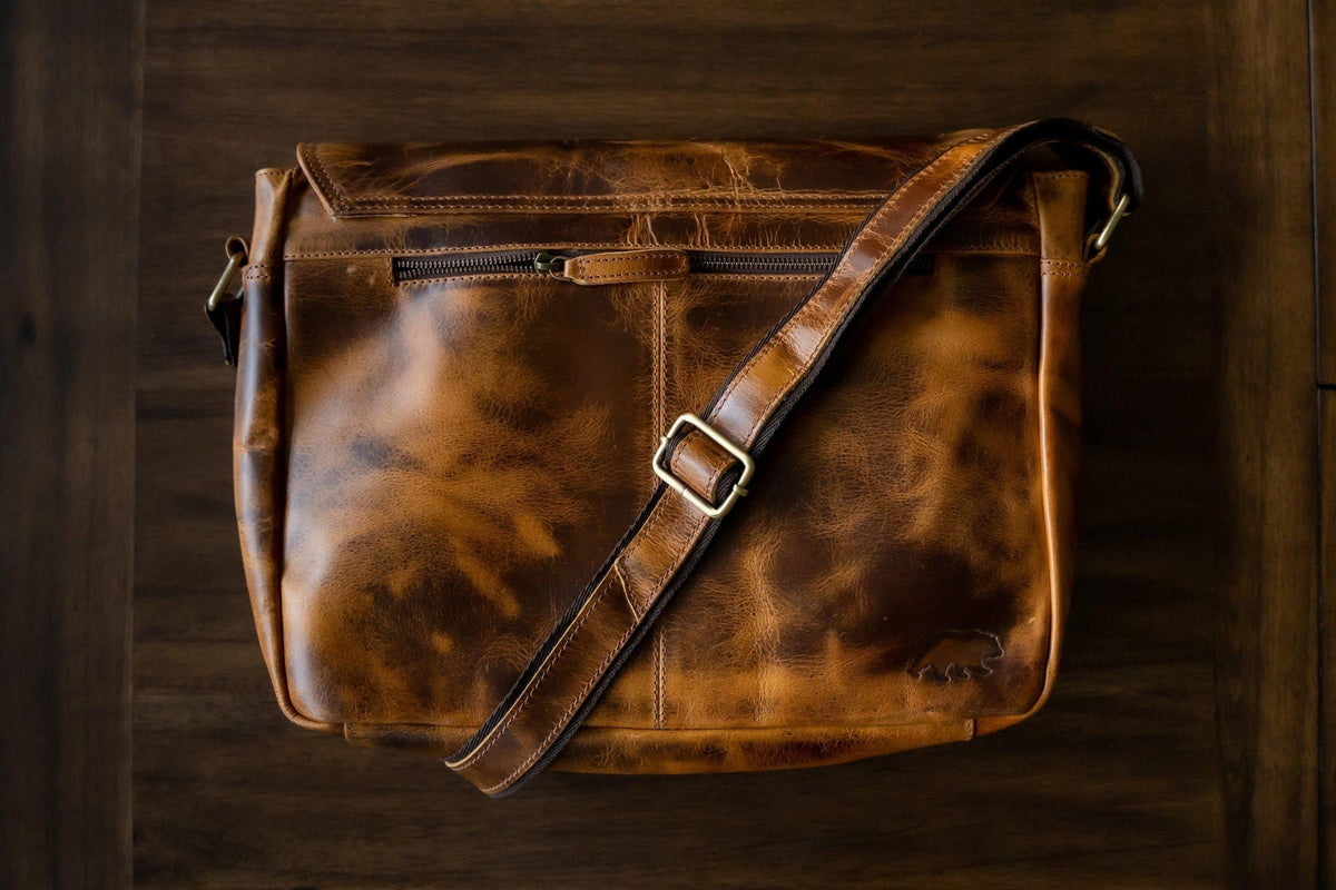 Buffalo Leather Messenger