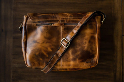 Buffalo Leather Messenger