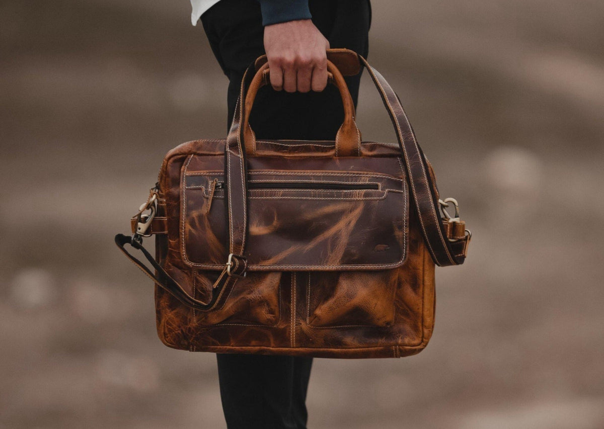 Buffalo Leather Pilot Bag