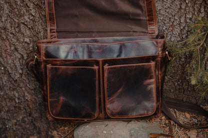 Buffalo Leather Messenger