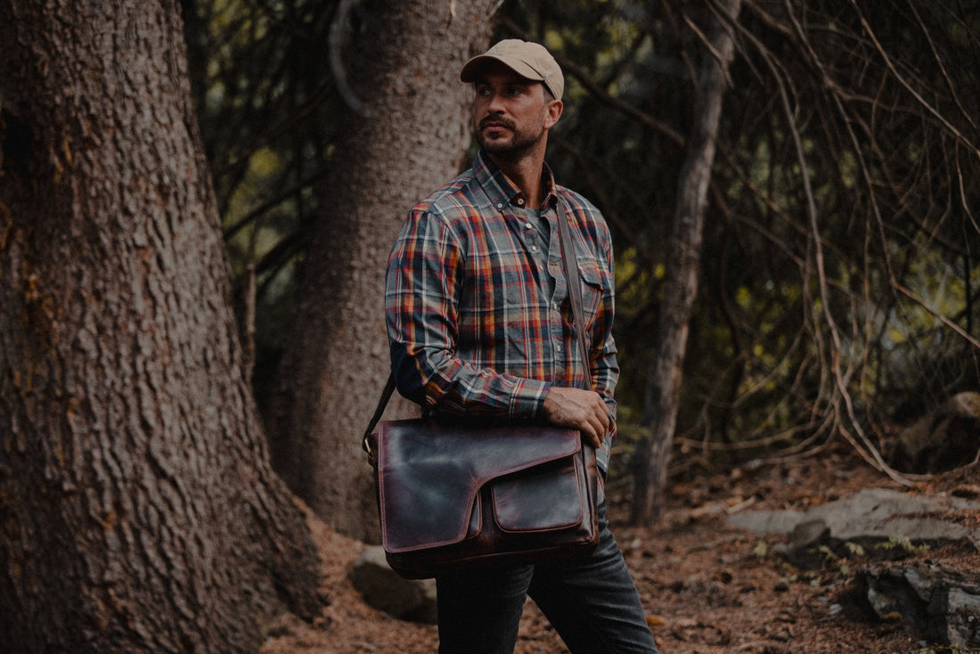 Buffalo Leather Messenger