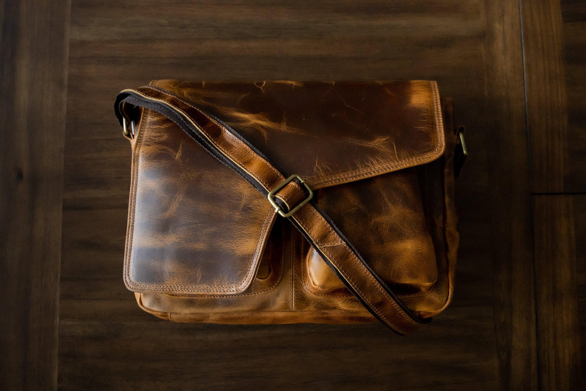 Buffalo Leather Messenger