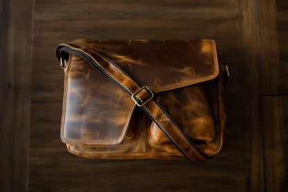 Buffalo Leather Messenger