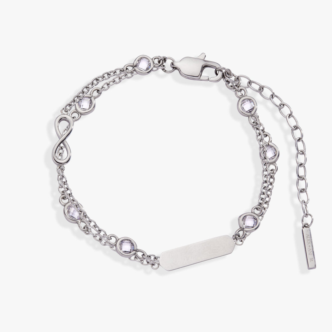 Infinity Chain Double Strand Bracelet
