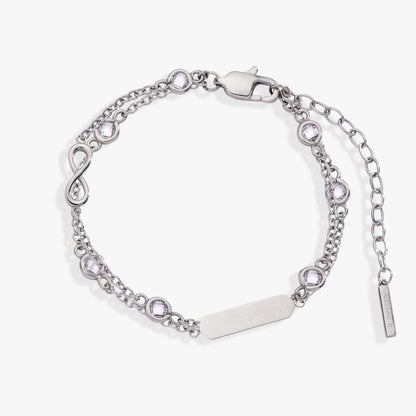 Infinity Chain Double Strand Bracelet