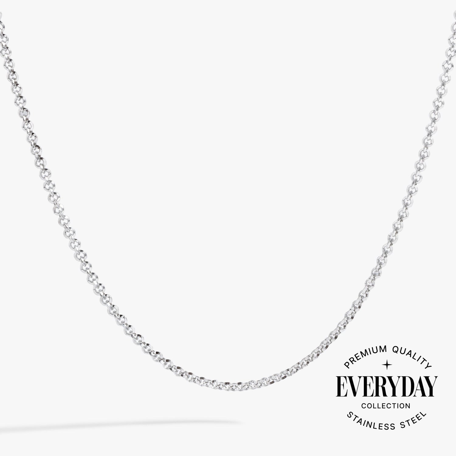 Faceted Rolo Charm &amp; Layering Necklace