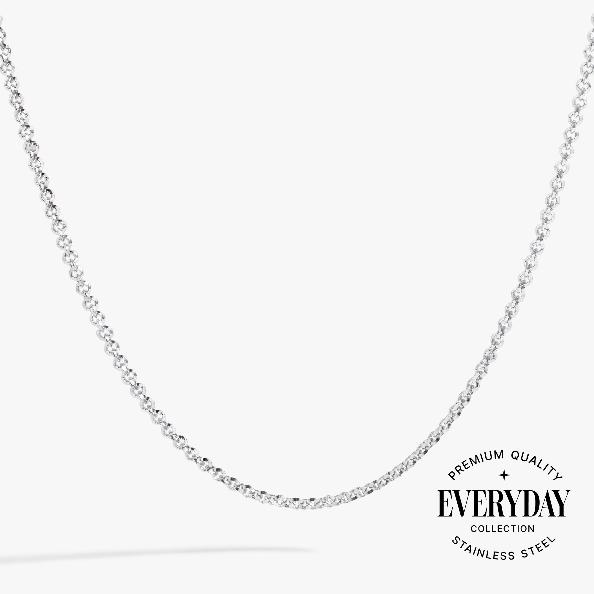 Faceted Rolo Charm &amp; Layering Necklace