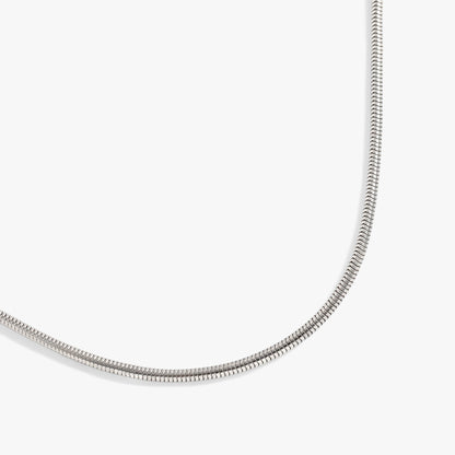 Round Herringbone Charm &amp; Layering Necklace