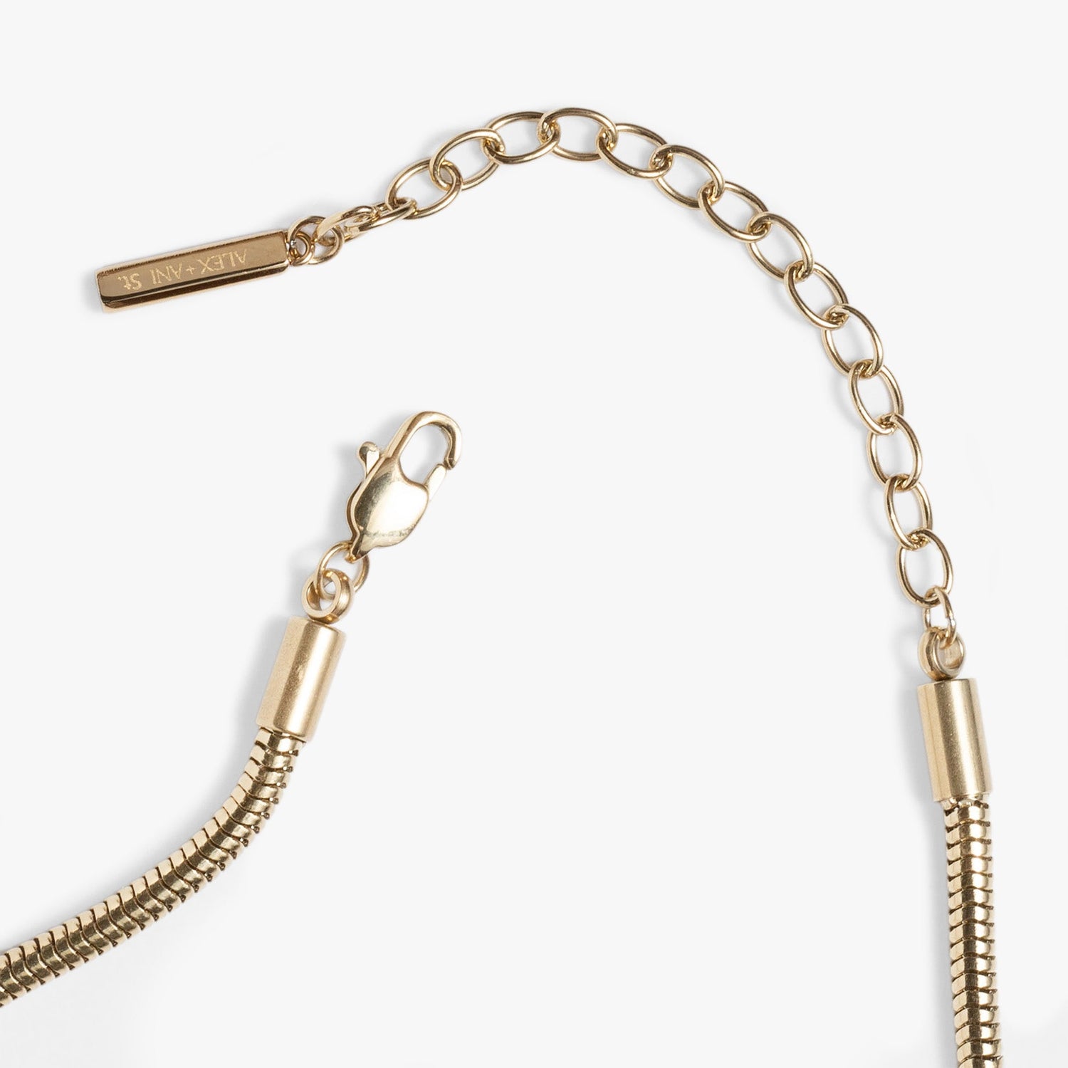 Round Herringbone Charm &amp; Layering Necklace