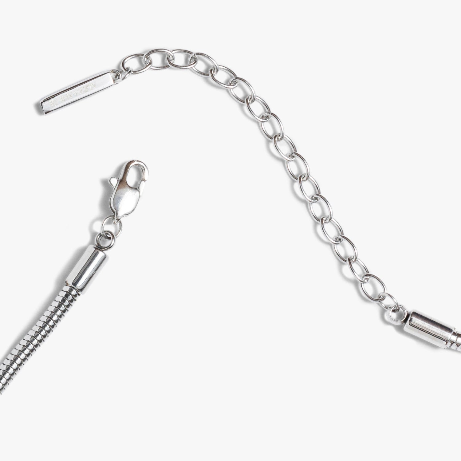 Round Herringbone Charm &amp; Layering Necklace